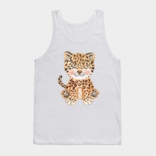 Cute leopard Tank Top